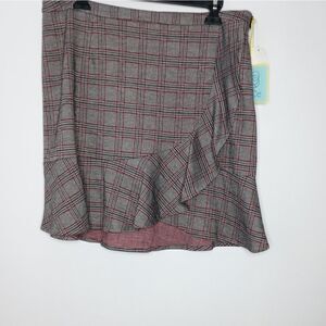 CeCe plaid skirt size 14